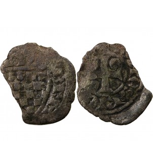 DUCHÉ DE BRETAGNE, JEAN III LE BON - DENIER 1312 / 1341 EVRAN 2