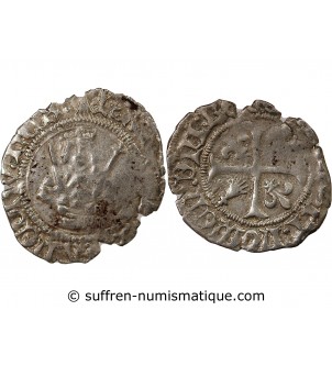 DUCHÉ DE BRETAGNE, CHARLES VIII - HARDI 1483 / 1498 NANTES