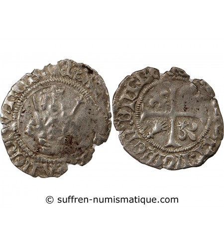 DUCHÉ DE BRETAGNE, CHARLES VIII - HARDI 1483 / 1498 NANTES