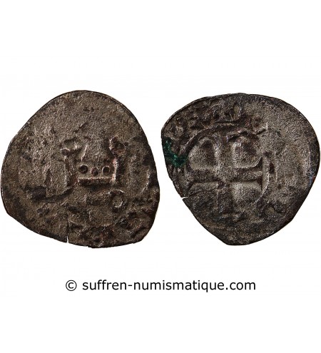 DUCHÉ DE BRETAGNE, CHARLES DE BLOIS - DENIER 1341 / 1364 NANTES