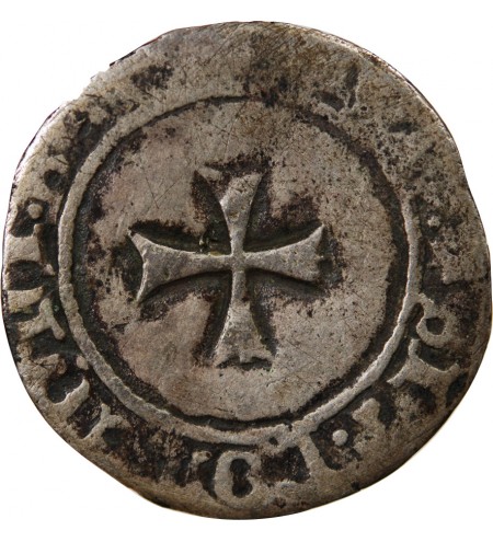 DUCHÉ DE BRETAGNE, JEAN V - BLANC A LA TARGE 1399 / 1442