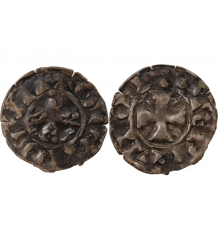 COMTÉ DE PENTHIEVRE, AU NOM D'ETIENNE Ier - DENIER 1093 / 1138 GUINGAMP