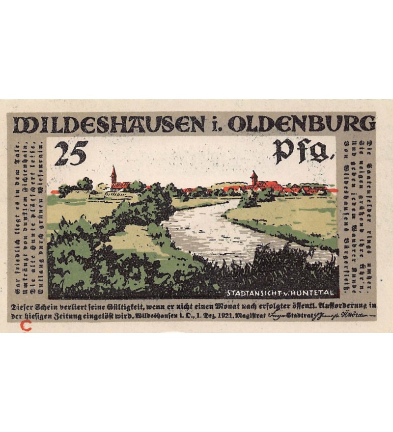 ALLEMAGNE, WILDESHAUSEN - 50 PFENNIG 1921