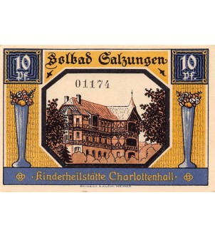 ALLEMAGNE, BAD SALZUNGEN - 25 PFENNIG 1921