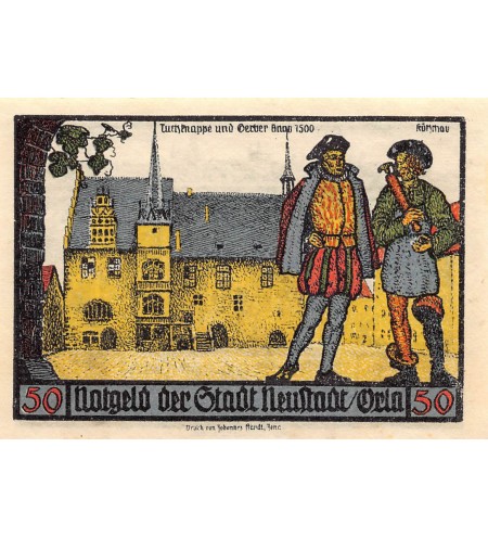 ALLEMAGNE, NEUSTAST A. ORLA - 50 PFENNIG 1921