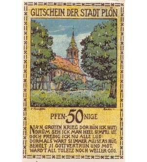 ALLEMAGNE, PLÖN - 50 PFENNIG 1921 2