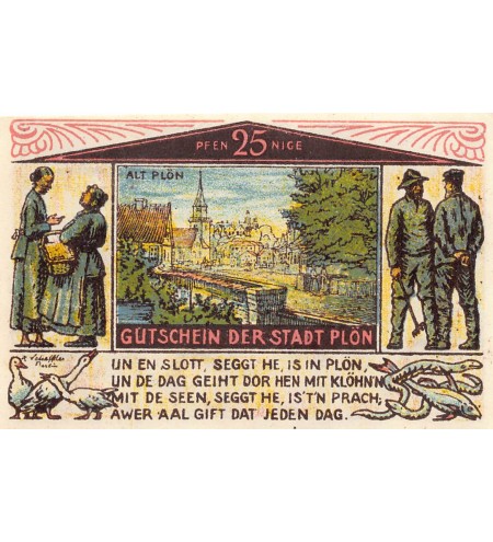 ALLEMAGNE, PLÖN - 25 PFENNIG 1921