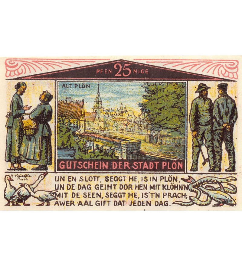 ALLEMAGNE, PLÖN - 25 PFENNIG 1921