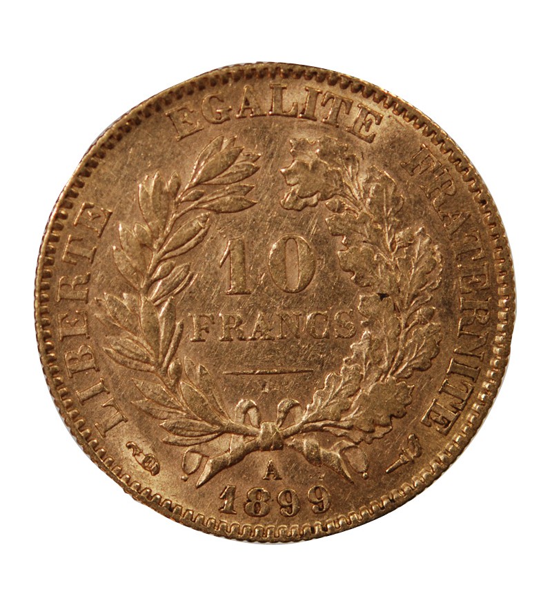 10 FRANCS OR CERES 1899 A PARIS