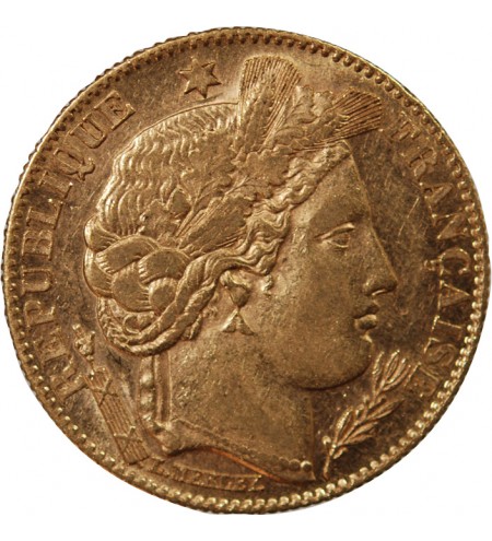 10 FRANCS OR CERES 1899 A PARIS