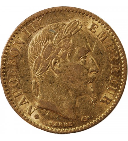 NAPOLEON III - 10 FRANCS OR 1866 BB STRASBOURG