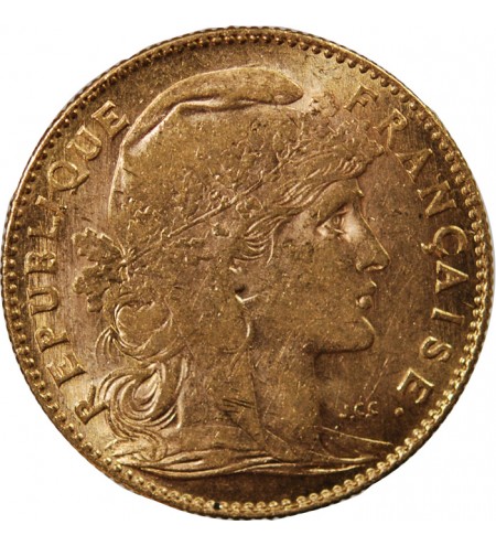 MARIANNE, COQ - 10 FRANCS OR 1911