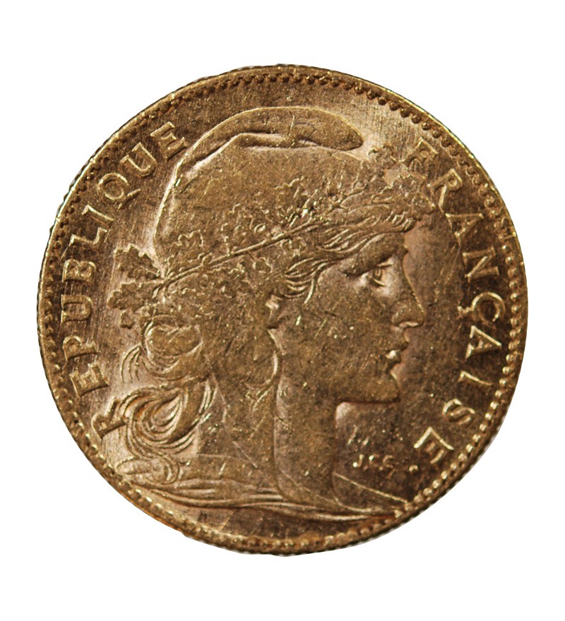 MARIANNE, COQ - 10 FRANCS OR 1906