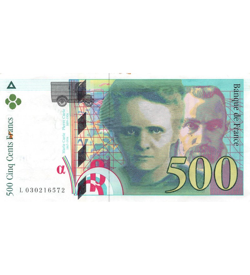 FRANCE, PIERRE ET MARIE CURIE - 500 FRANCS 1994 - TTB+
