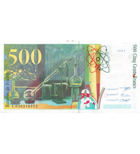 FRANCE, PIERRE ET MARIE CURIE - 500 FRANCS 1994 - TTB+