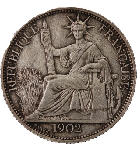 INDOCHINE FRANCAISE - 20 CENTIMES ARGENT 1902 A PARIS