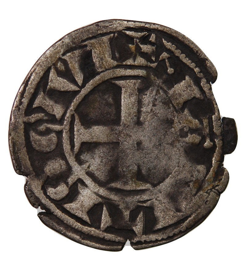 Guy de Thouars Denier Billon 1186-1213 T Nantes