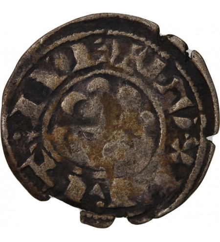 Guy de Thouars Denier Billon 1186-1213 T Nantes