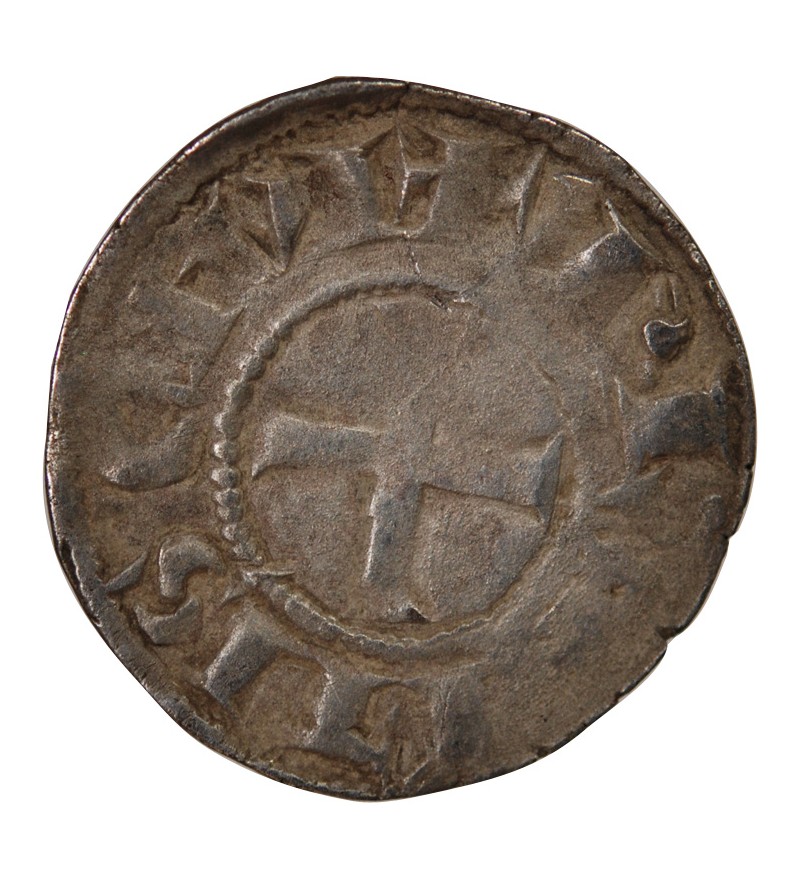 DUCHÉ DE BRETAGNE, GUY DE THOUARS - DENIER 1186 / 1213 NANTES