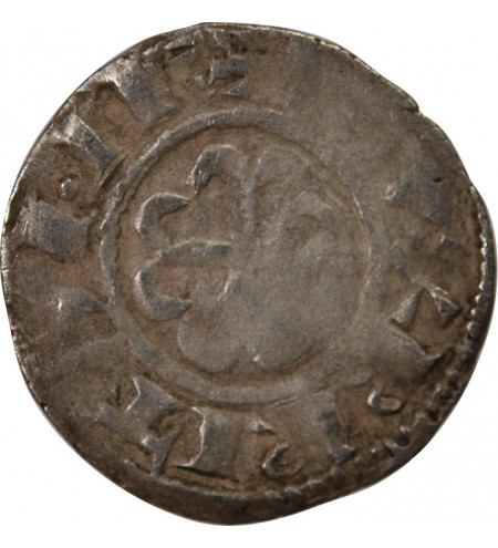 DUCHÉ DE BRETAGNE, GUY DE THOUARS - DENIER 1186 / 1213 NANTES