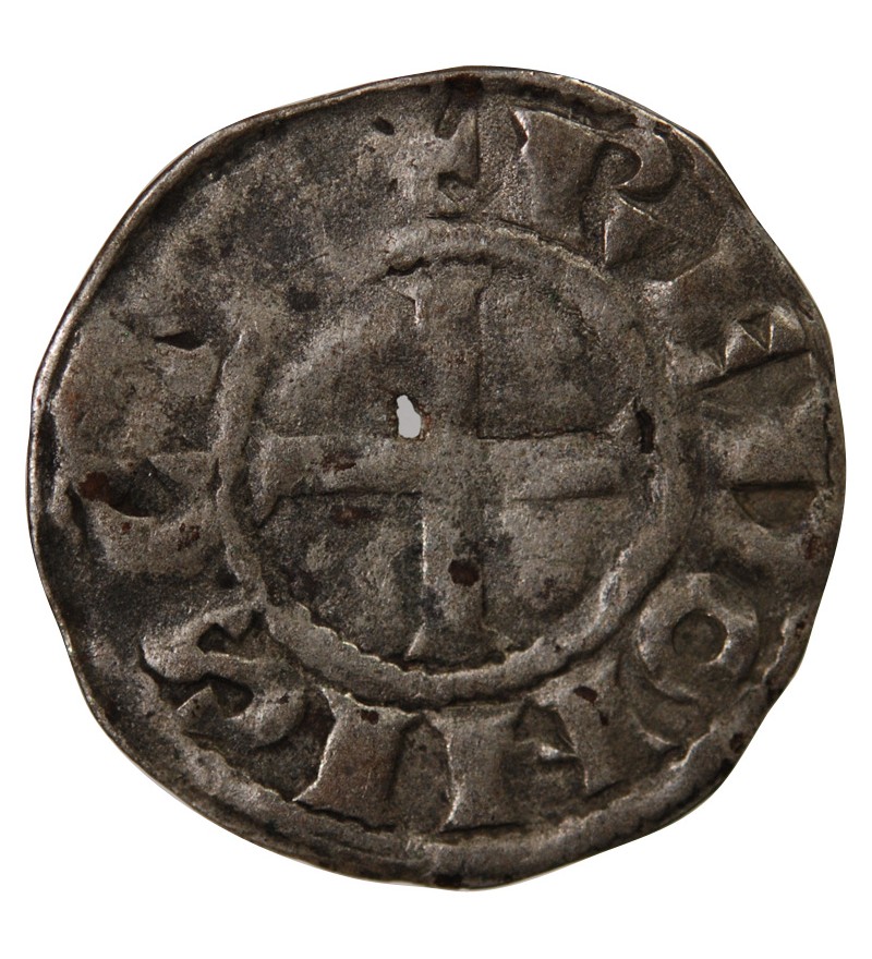 DUCHÉ DE BRETAGNE, GUY DE THOUARS - DENIER 1186 / 1213 RENNES