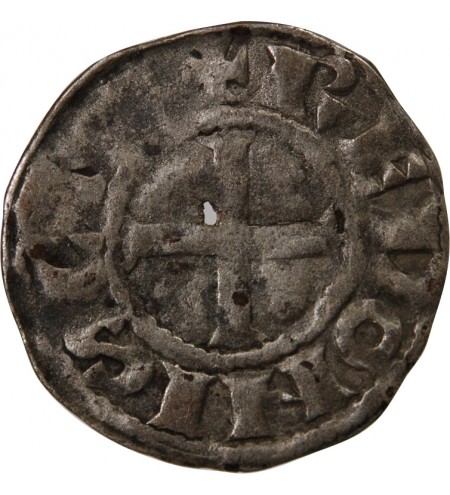 DUCHÉ DE BRETAGNE, GUY DE THOUARS - DENIER 1186 / 1213 RENNES
