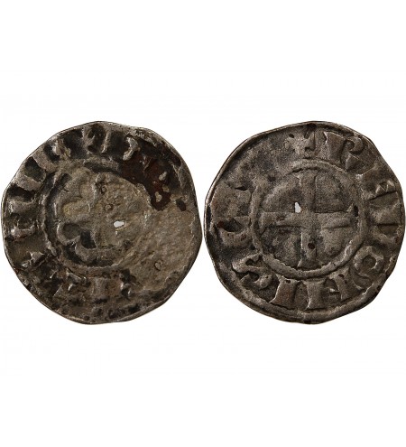 DUCHÉ DE BRETAGNE, GUY DE THOUARS - DENIER 1186 / 1213 RENNES