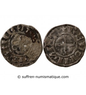 DUCHÉ DE BRETAGNE, GUY DE THOUARS - DENIER 1186 / 1213 RENNES