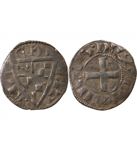 DUCHÉ DE BRETAGNE, JEAN Ier LE ROUX - DENIER 1237 / 1286