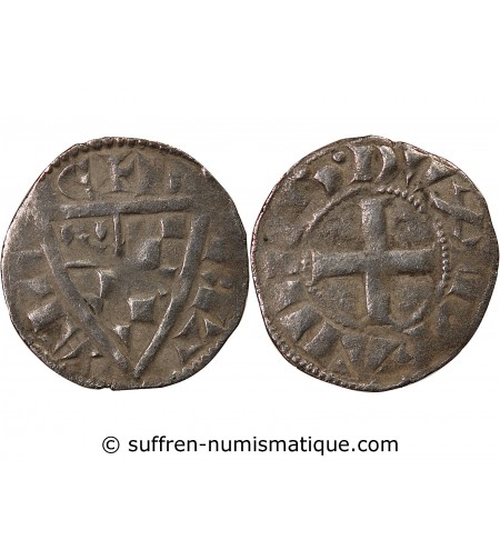 DUCHÉ DE BRETAGNE, JEAN Ier LE ROUX - DENIER 1237 / 1286