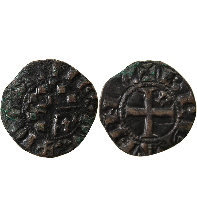 DUCHÉ DE BRETAGNE, JEAN II - DENIER 1286 / 1305 NANTES
