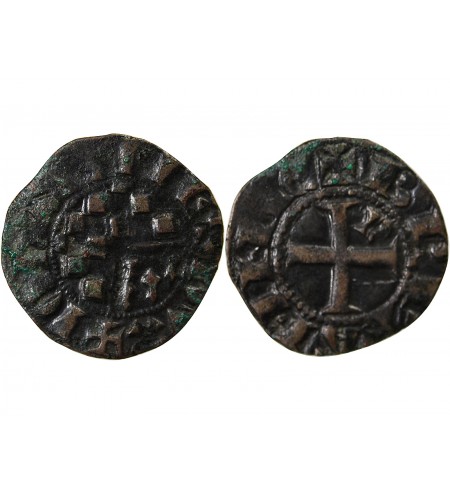 DUCHÉ DE BRETAGNE, JEAN II - DENIER 1286 / 1305 NANTES