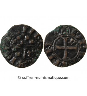 DUCHÉ DE BRETAGNE, JEAN II - DENIER 1286 / 1305 NANTES