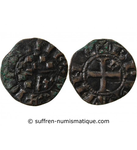 DUCHÉ DE BRETAGNE, JEAN II - DENIER 1286 / 1305 NANTES