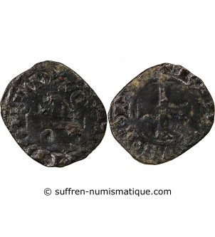 DUCHÉ DE BRETAGNE, CHARLES DE BLOIS - DENIER 1341 / 1364 NANTES