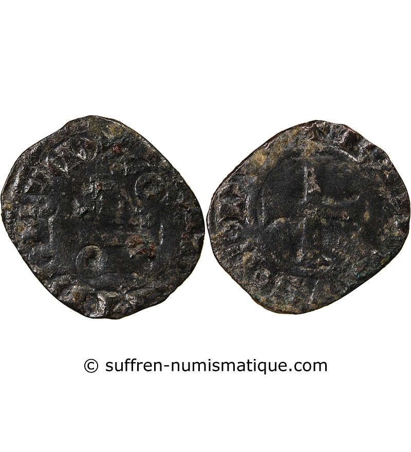 DUCHÉ DE BRETAGNE, CHARLES DE BLOIS - DENIER 1341 / 1364 NANTES