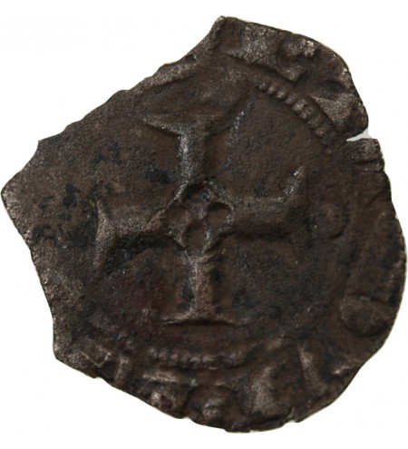 DUCHÉ DE BRETAGNE, CHARLES DE BLOIS - DOUBLE DENIER 1341 / 1364