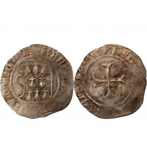 DUCHÉ DE BRETAGNE, FRANÇOIS II - BLANC A LA TARGE 1442 / 1488 2