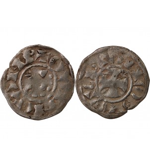 COMTÉ DE PENTHIEVRE, AU NOM D'ETIENNE Ier - DENIER 1093 / 1138 GUINGAMP 2