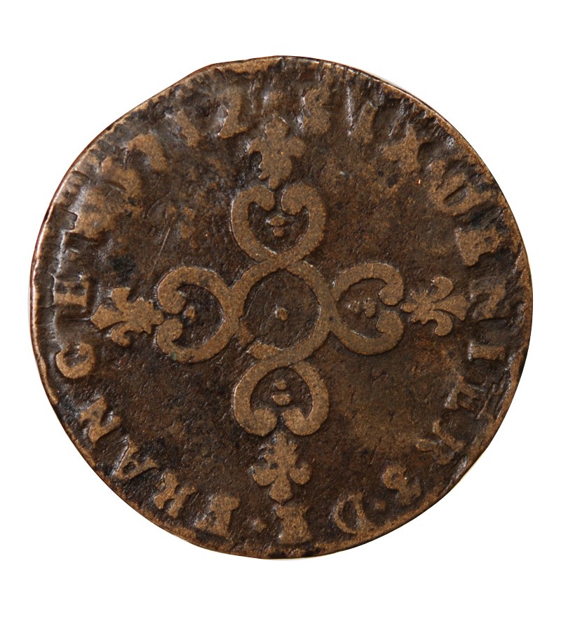 LOUIS XIV﻿ - 6 DENIERS DITS "DARDENNE" 1712 N MONTPELLIER