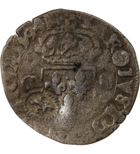 CHARLES X, CARDINAL DE BOURBON - DOUZAIN 1594 CONTREMARQUE