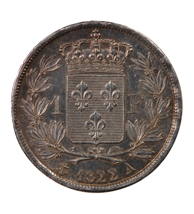 LOUIS XVIII﻿ - 1 FRANC 1822 A PARIS﻿