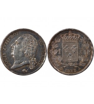 LOUIS XVIII﻿ - 1 FRANC 1822 A PARIS﻿ 2