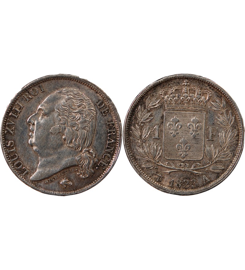 LOUIS XVIII﻿ - 1 FRANC 1822 A PARIS﻿