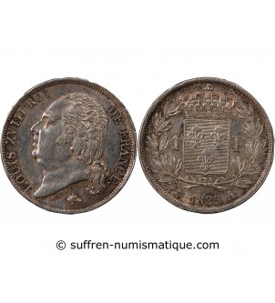 LOUIS XVIII﻿ - 1 FRANC 1822 A PARIS﻿