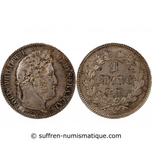 LOUIS PHILIPPE﻿ - 1 FRANC ARGENT 1846 B ROUEN