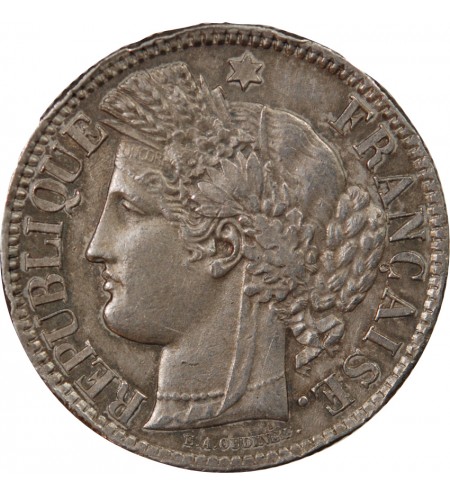 CERES - 2 FRANCS 1870 K BORDEAUX - Sans Légende - Variété Etoile