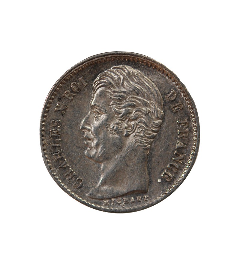 CHARLES X - 1/4 FRANC ARGENT 1827 A PARIS