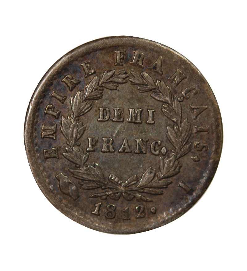 NAPOLEON Ier - 1/2 FRANC ARGENT 1812 I LIMOGES