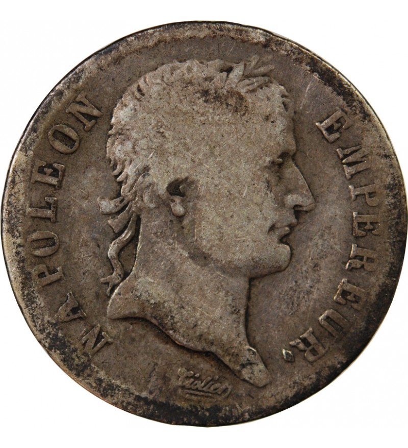 NAPOLEON Ier - 1 FRANC ARGENT 1808 W LILLE Type République